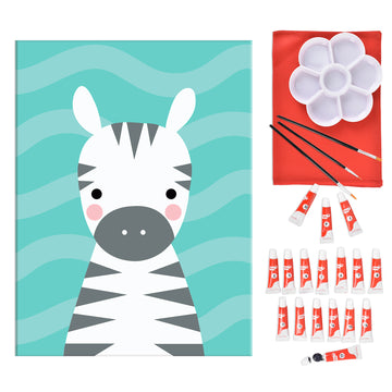 Pinta por Número - Baby Cebra 30x40