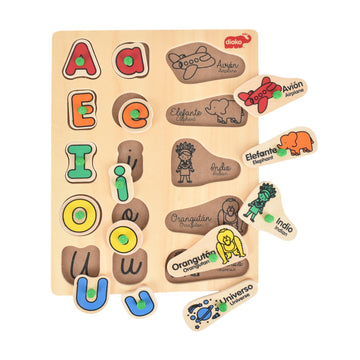 Rompecabezas de Madera Vocales