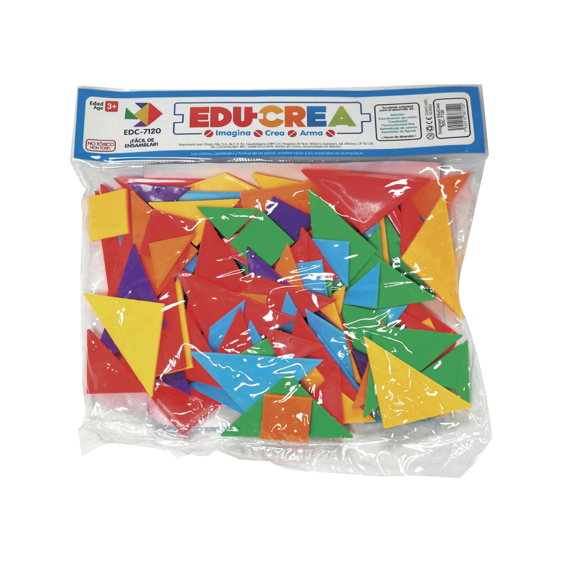 Juego De Ensamble Tangram Educrea