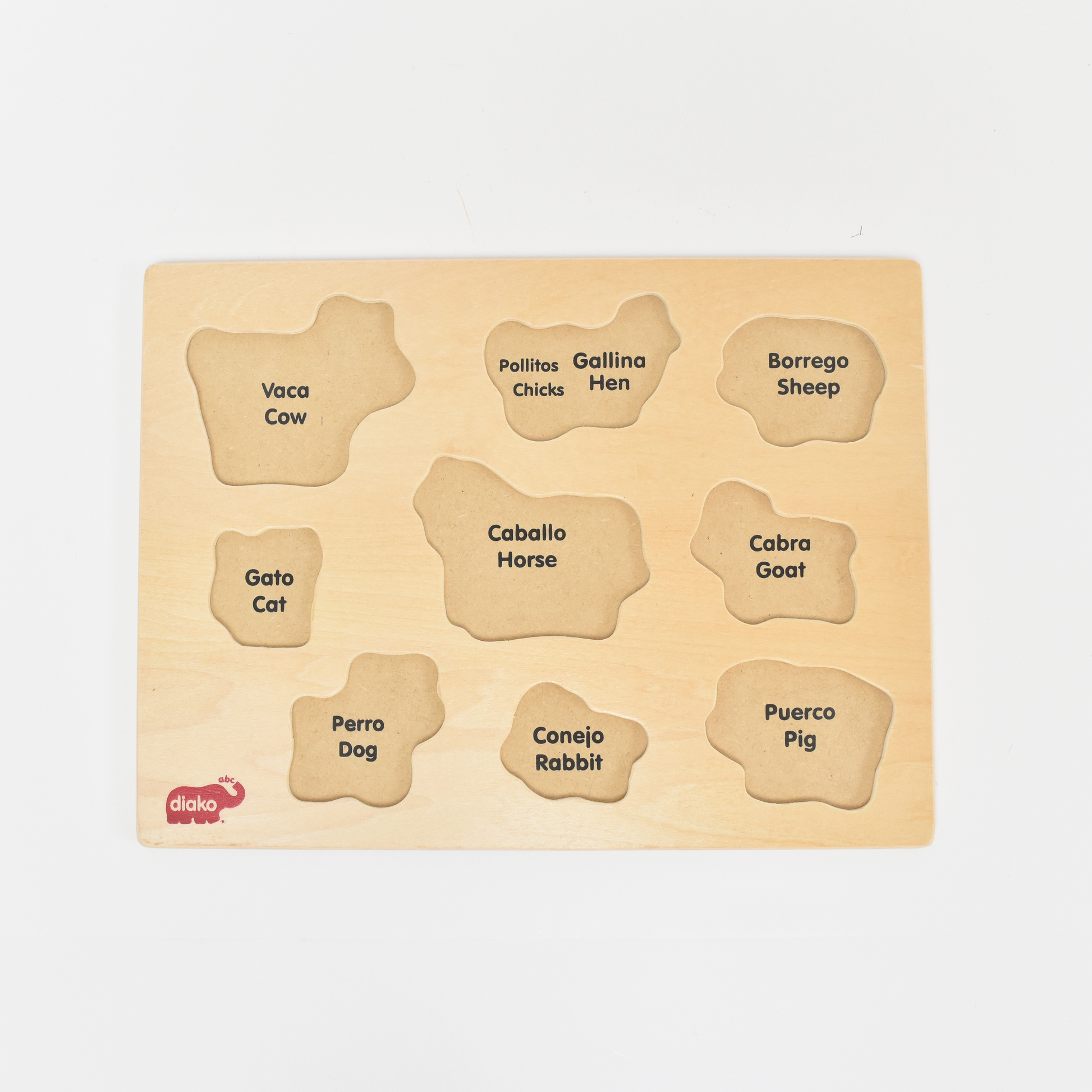 Tablero de Resaque Animales de Granja